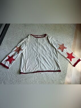 Ladies Boho Star Sleeved Top, Medium
